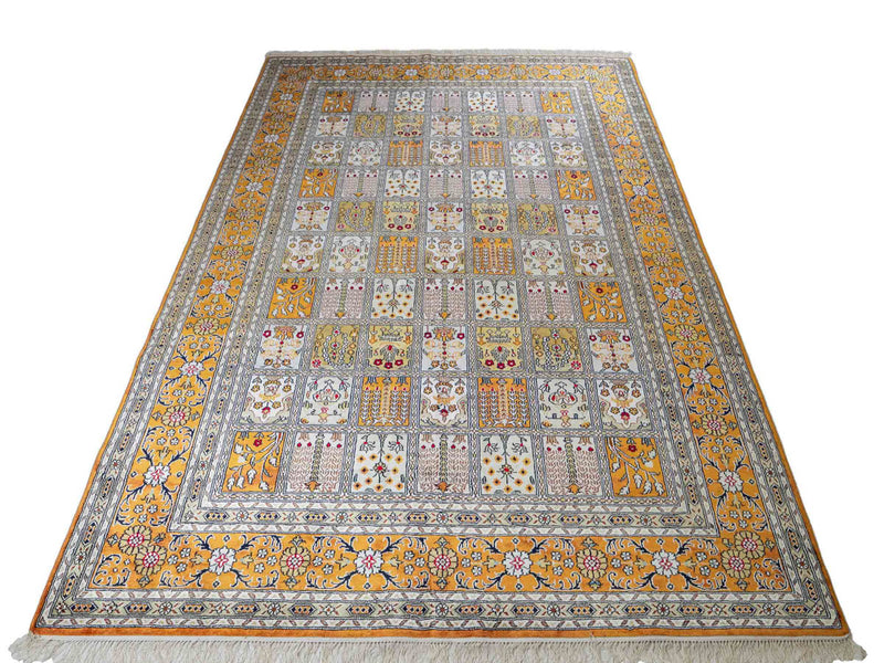 Seidenteppich - China Seide - 267 x 181 cm - dunkelbeige