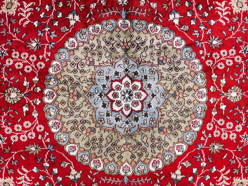 Zijden tapijt - China zijde - 246 x 152 cm - rood