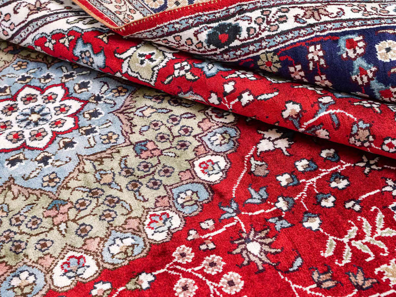 Zijden tapijt - China zijde - 246 x 152 cm - rood