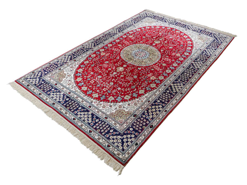 Zijden tapijt - China zijde - 246 x 152 cm - rood