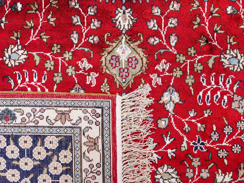 Zijden tapijt - China zijde - 246 x 152 cm - rood