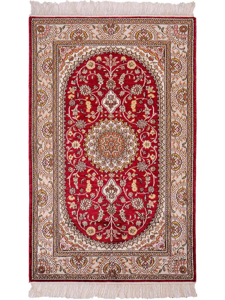 Chinese zijde Tapijt 120x75cm - Oosters Tapijt
