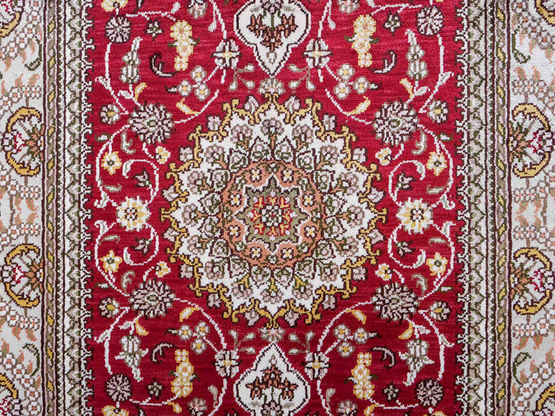 Chinese zijde Tapijt 120x75cm - Oosters Tapijt