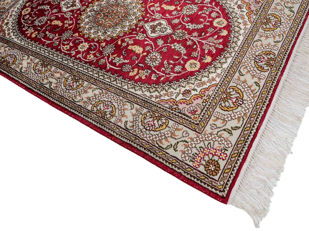 Chinese zijde Tapijt 120x75cm - Oosters Tapijt