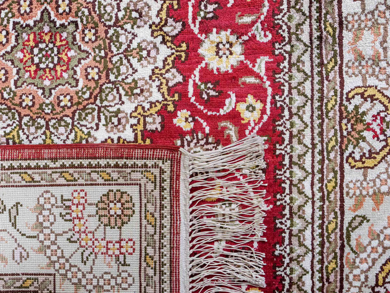 Chinese zijde Tapijt 120x75cm - Oosters Tapijt
