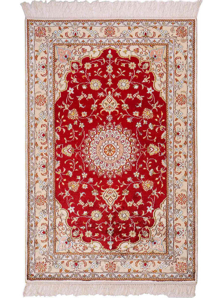 Chinese zijde Tapijt 120x77cm - Oosters Tapijt