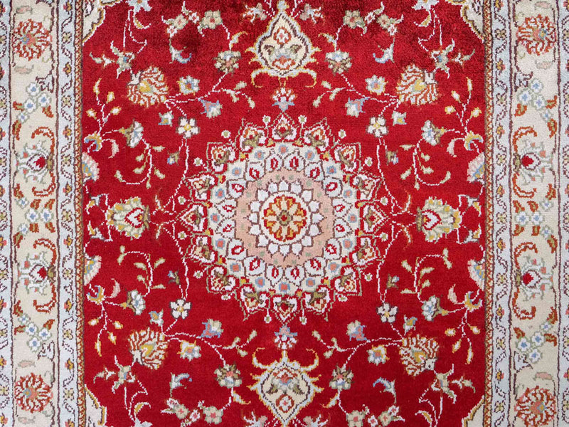 Chinese zijde Tapijt 120x77cm - Oosters Tapijt