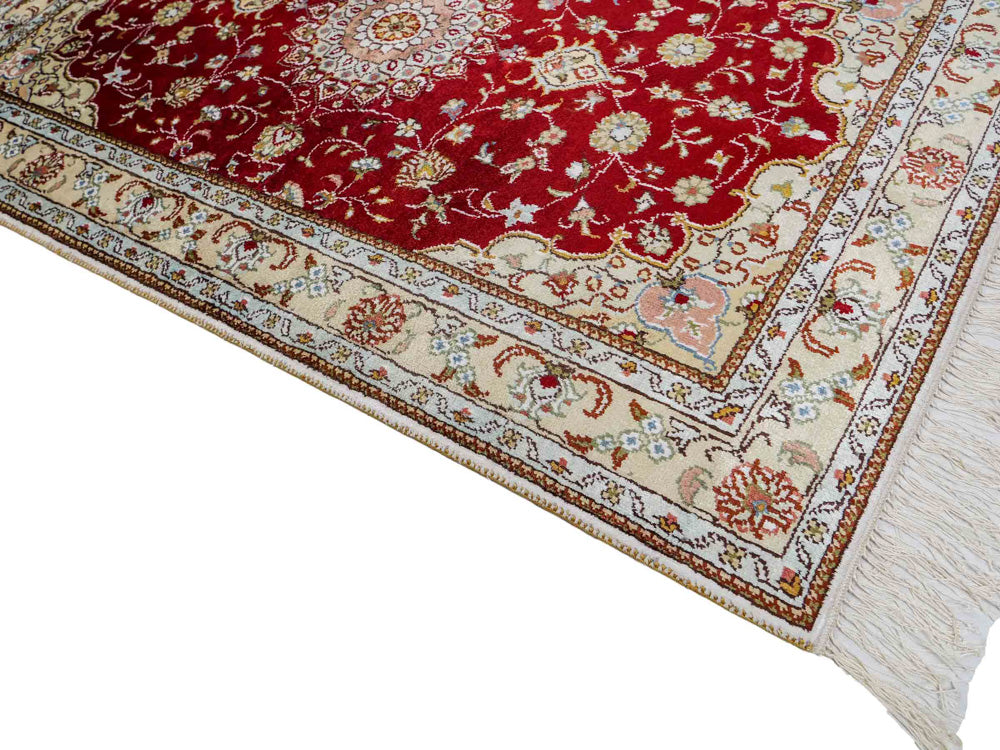 Chinese zijde Tapijt 120x77cm - Oosters Tapijt