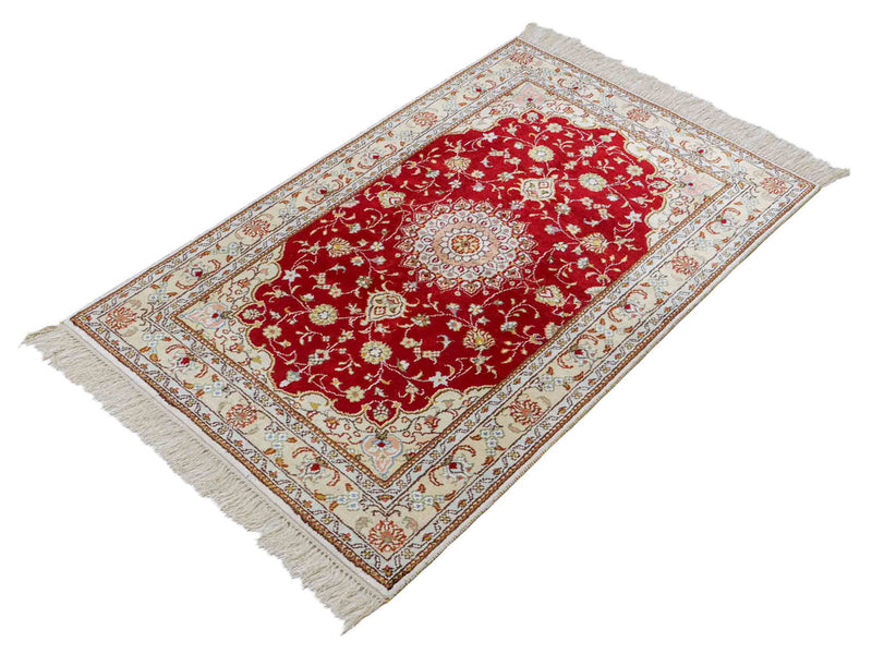 Chinese zijde Tapijt 120x77cm - Oosters Tapijt