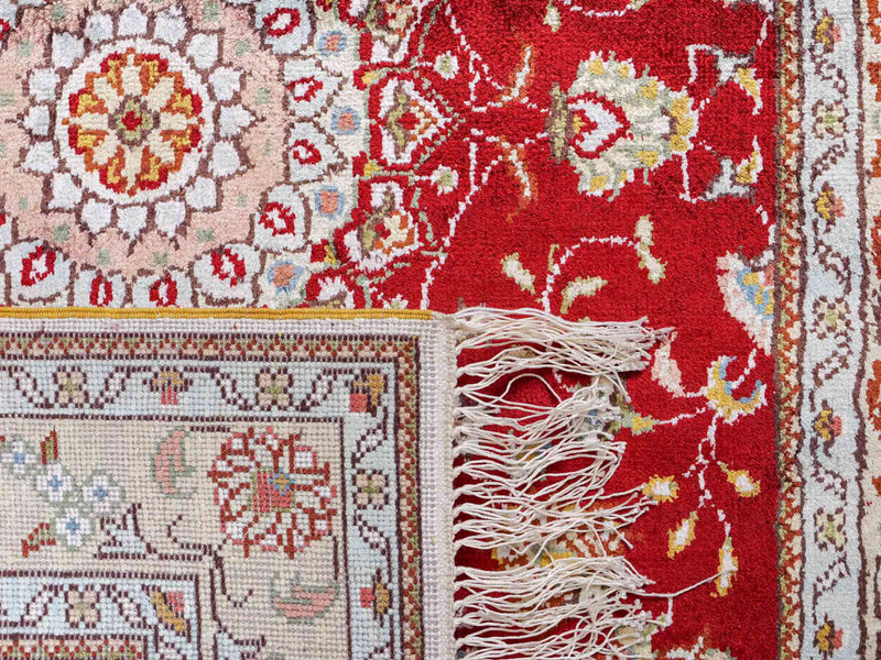Chinese zijde Tapijt 120x77cm - Oosters Tapijt