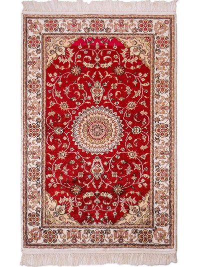 Chinese zijde Tapijt 77x117cm - Oosters Tapijt