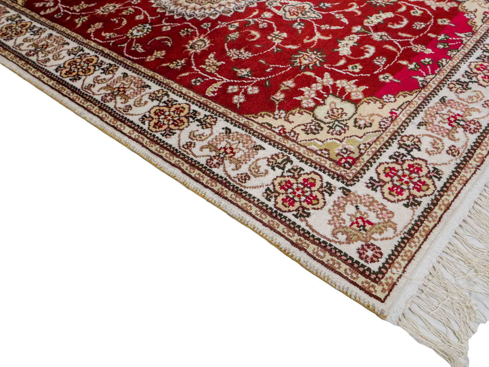 Zijden tapijt - China zijde - 117 x 77 cm - rood