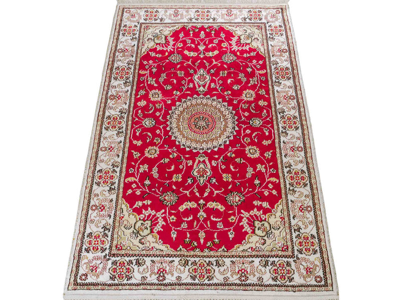 Chinese zijde Tapijt 120x76cm - Oosters Tapijt