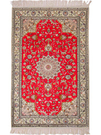 Chinese zijde Tapijt 122x78cm - Oosters Tapijt – product image