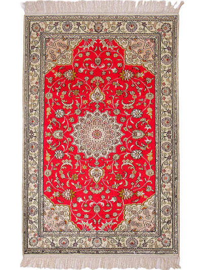Chinese zijde Tapijt 78x122cm - Oosters Tapijt