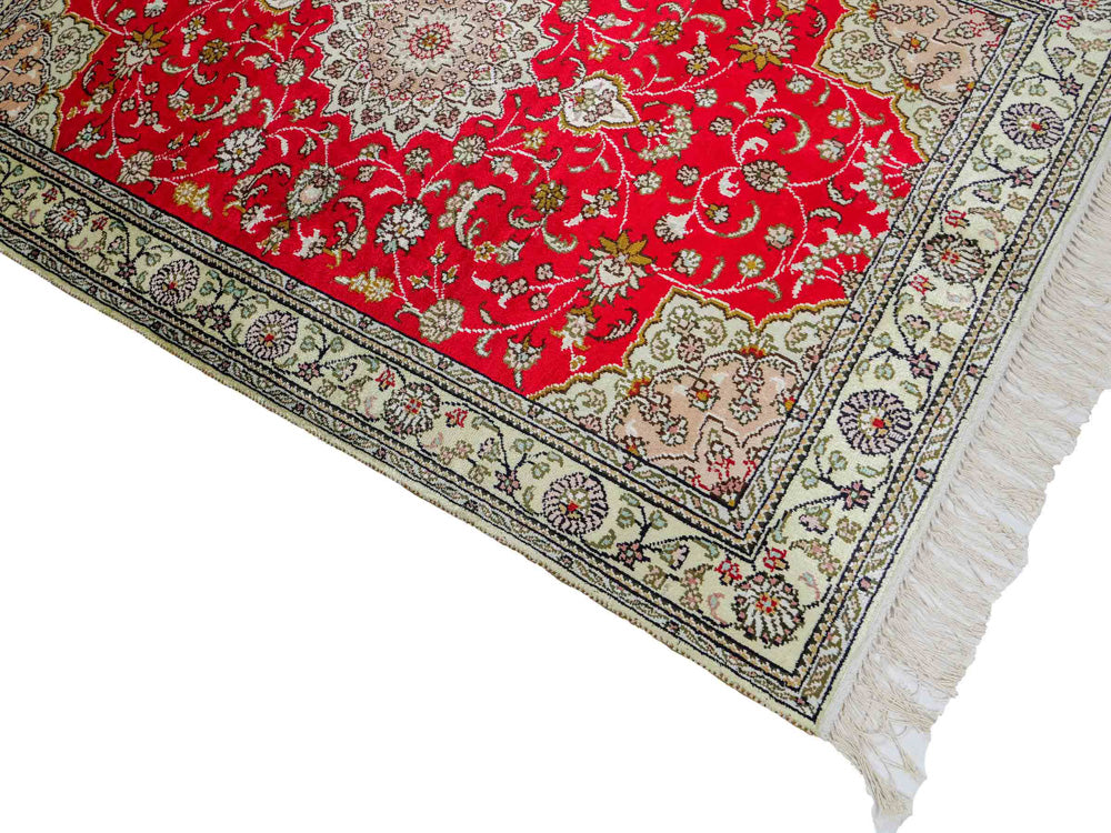 Chinese zijde Tapijt 122x78cm - Oosters Tapijt