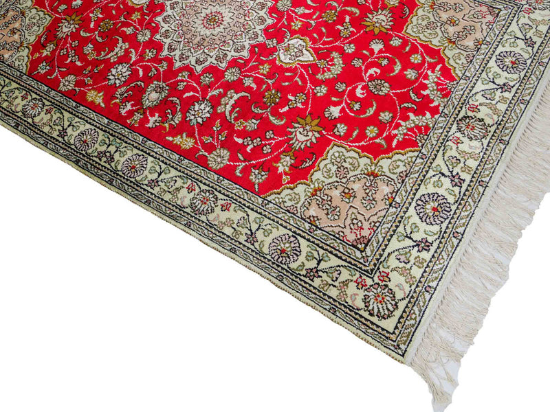 Chinese zijde Tapijt 122x78cm - Oosters Tapijt