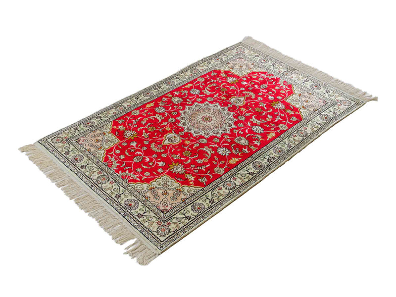 Chinese zijde Tapijt 122x78cm - Oosters Tapijt