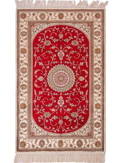 Chinese zijde Tapijt 76x122cm - Oosters Tapijt