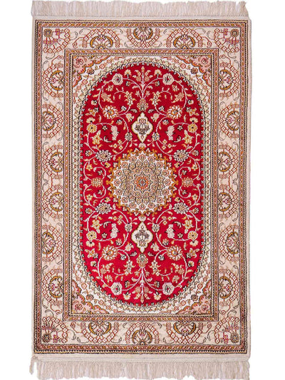 Chinese zijde Tapijt 78x120cm - Oosters Tapijt