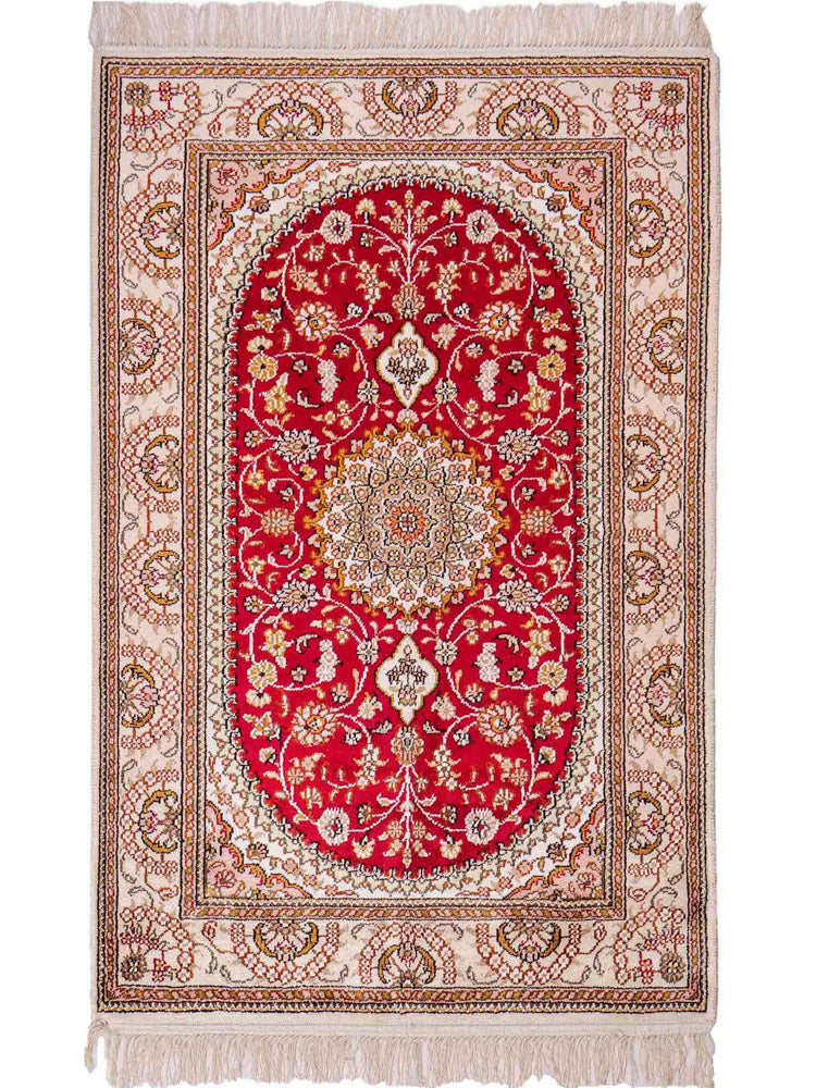 Chinese zijde Tapijt 120x78cm - Oosters Tapijt