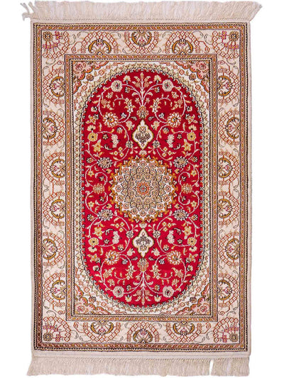 Chinese zijde Tapijt 81x122cm - Oosters Tapijt