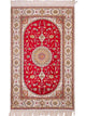 Zijden tapijt - China zijde - 120 x 77 cm - rood