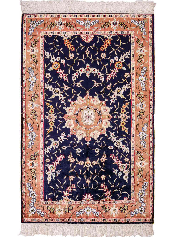 Chinese zijde Tapijt 123x78cm - Oosters Tapijt