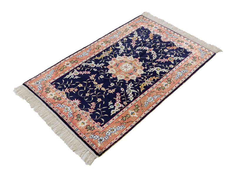 Chinese zijde Tapijt 123x78cm - Oosters Tapijt