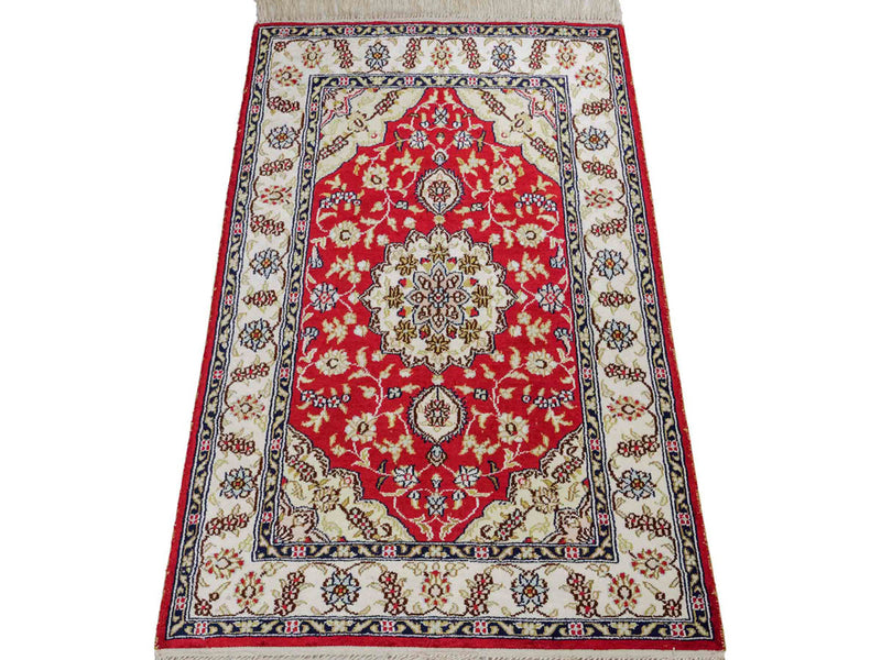 Chinese zijde Tapijt 60x89cm - Oosters Tapijt