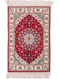 Chinese zijde Tapijt 87x56cm - Oosters Tapijt – product image