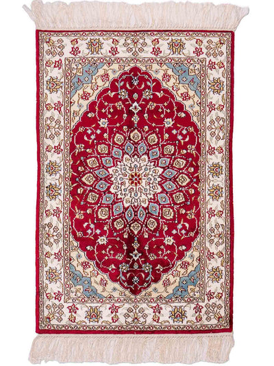 Chinese zijde Tapijt 56x87cm - Oosters Tapijt