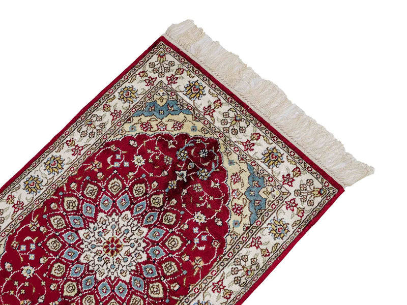 Chinese zijde Tapijt 87x56cm - Oosters Tapijt