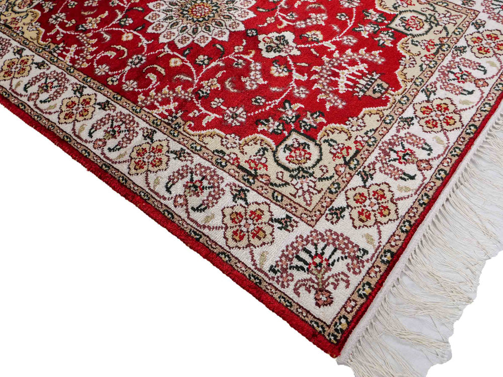 Chinese zijde Tapijt 91x62cm - Oosters Tapijt