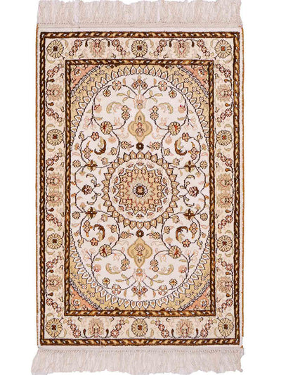 Chinese zijde Tapijt 59x88cm - Oosters Tapijt