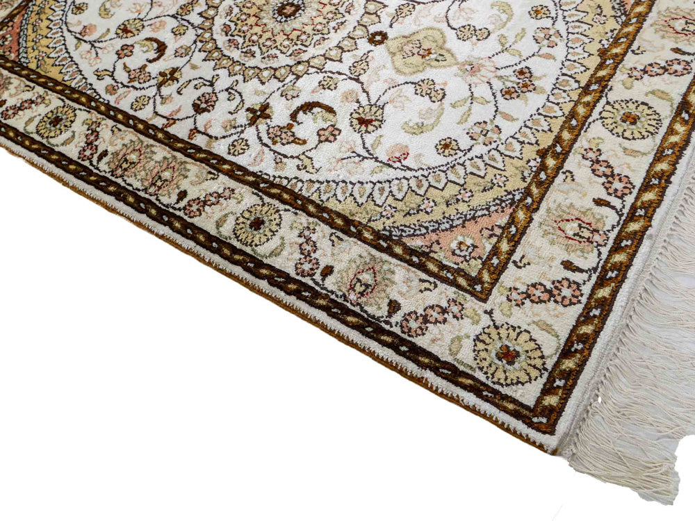 Chinese zijde Tapijt 88x59cm - Oosters Tapijt