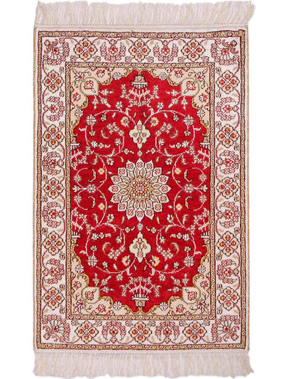 Chinese zijde Tapijt 62x90cm - Oosters Tapijt