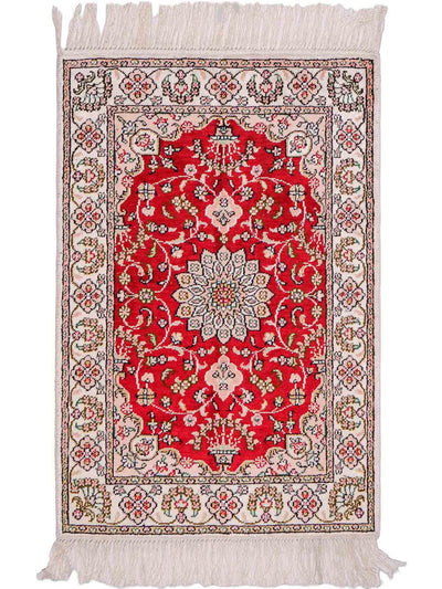 Chinese zijde Tapijt 62x89cm - Oosters Tapijt