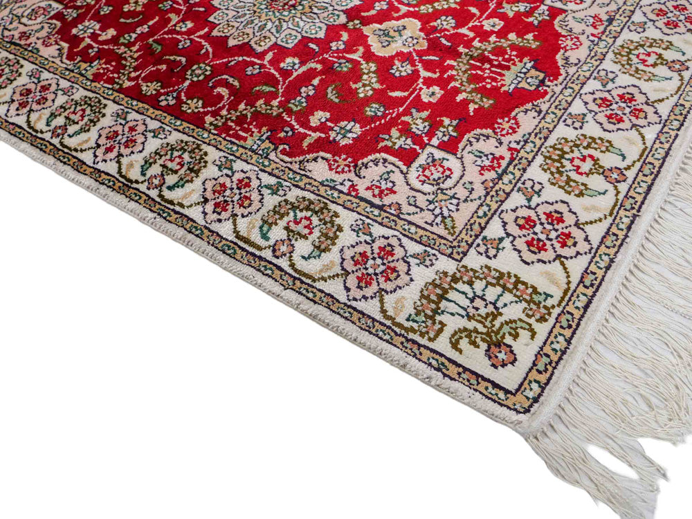Chinese zijde Tapijt 89x62cm - Oosters Tapijt