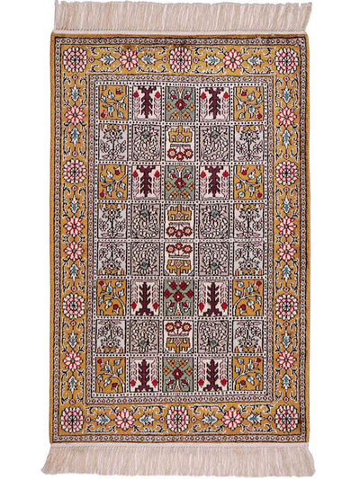Chinese zijde Tapijt 64x92cm - Oosters Tapijt