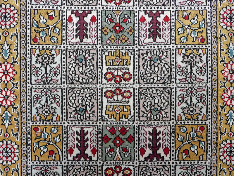 Zijden tapijt - China zijde - 92 x 64 cm - veelkleurig