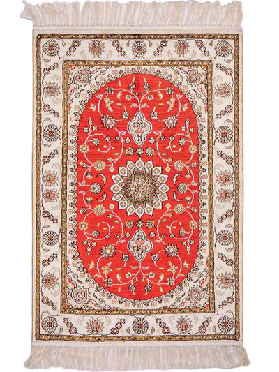 Chinese zijde Tapijt 61x93cm - Oosters Tapijt
