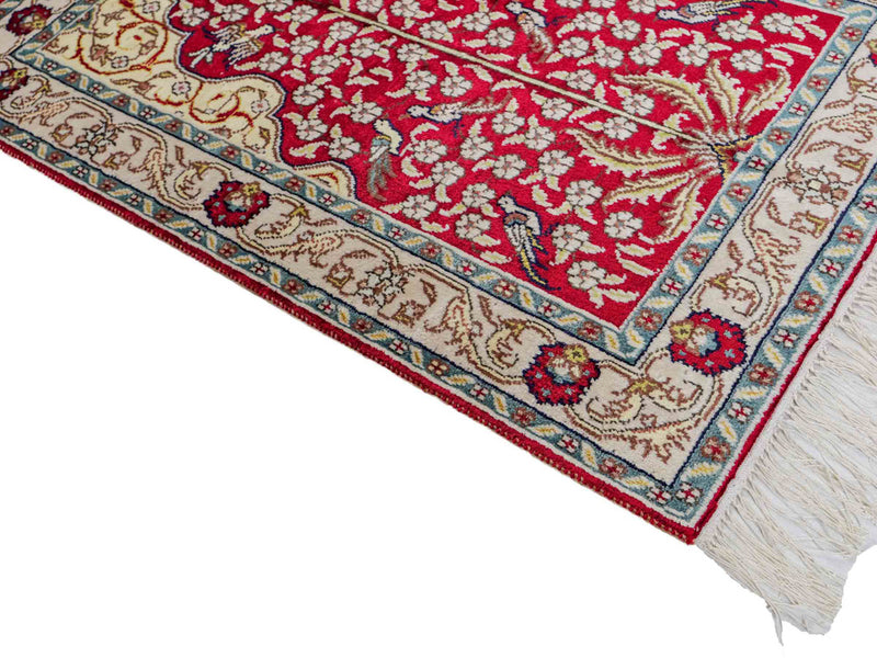 China Seide Tapijt 87x58cm - Oosters Tapijt