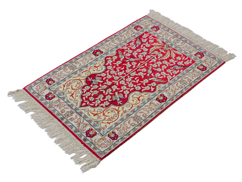 China Seide Tapijt 87x58cm - Oosters Tapijt