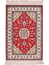 Zijden tapijt - China zijde - 92 x 60 cm - rood – product image