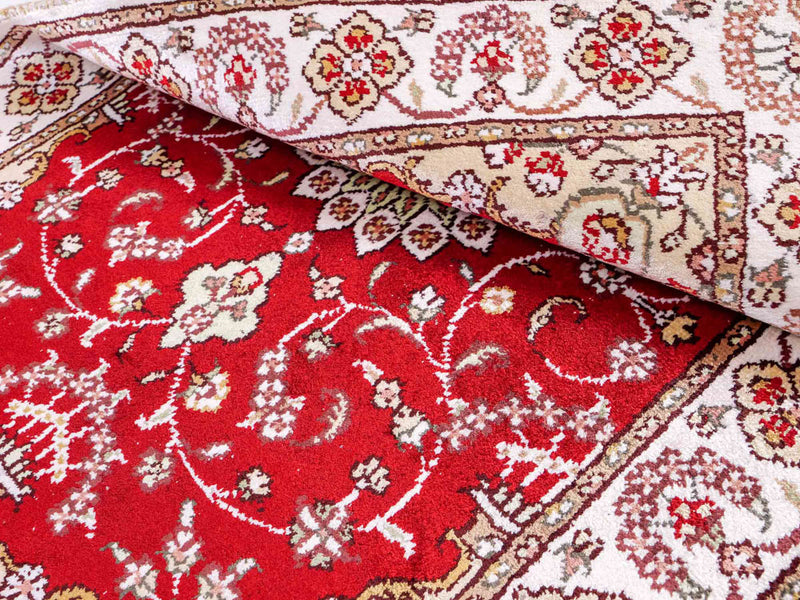Chinese zijde Tapijt 62x89cm - Oosters Tapijt