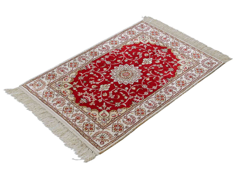 Chinese zijde Tapijt 62x89cm - Oosters Tapijt