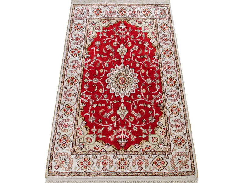 Chinese zijde Tapijt 62x89cm - Oosters Tapijt
