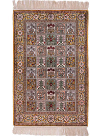 Chinese zijde Tapijt 92x62cm - Oosters Tapijt – product image