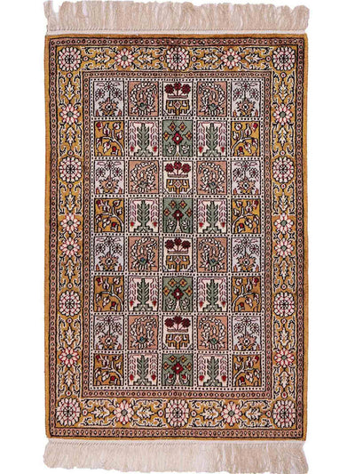 Chinese zijde Tapijt 62x92cm - Oosters Tapijt